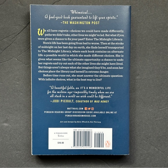 The Midnight Library by Matt Haig | Fiction, Magical Realism | Paperback Book - Picture 2 of 10
